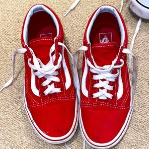 Red Old School Vans